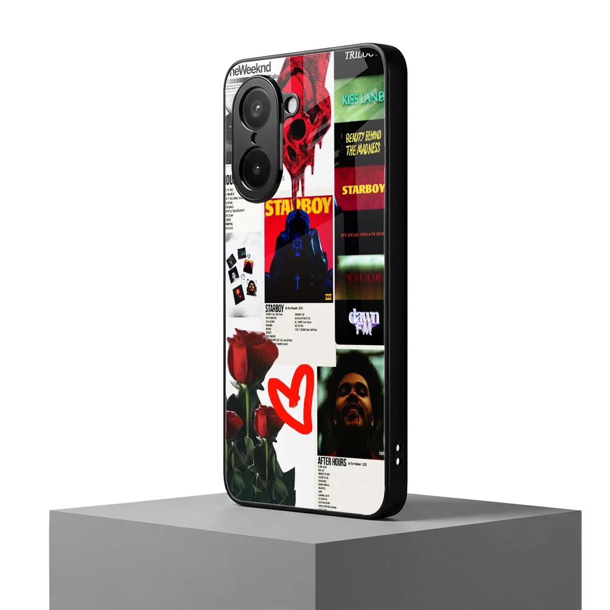 Starboy Collage oneplus nord ce5 5g mobile cover | shockproof glass phone case