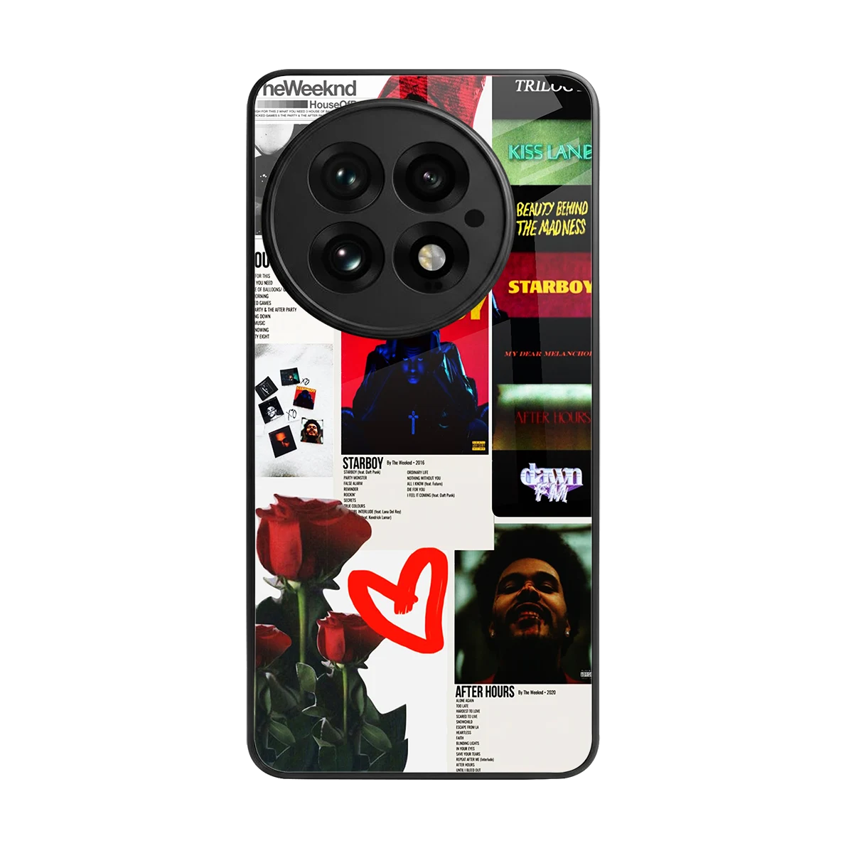 Starboy Collage back phone cover | glass case for oneplus 13