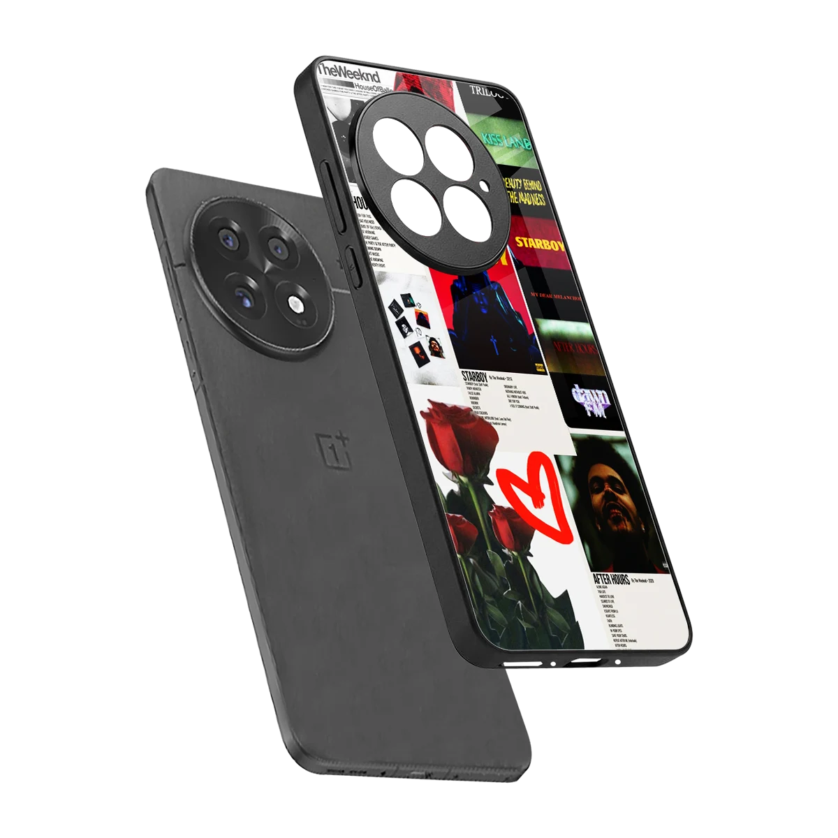 Starboy Collage sleek oneplus 13 cover with tempered glass back and TPU edges