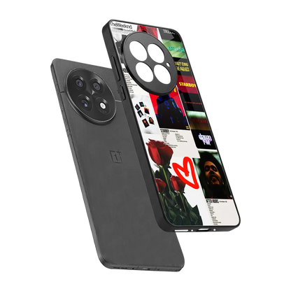 Starboy Collage sleek oneplus 13 cover with tempered glass back and TPU edges