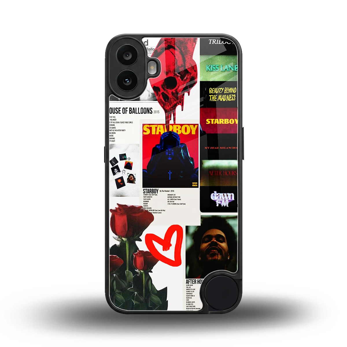 Starboy Collage back phone cover | glass case for cmf nothing phone 1