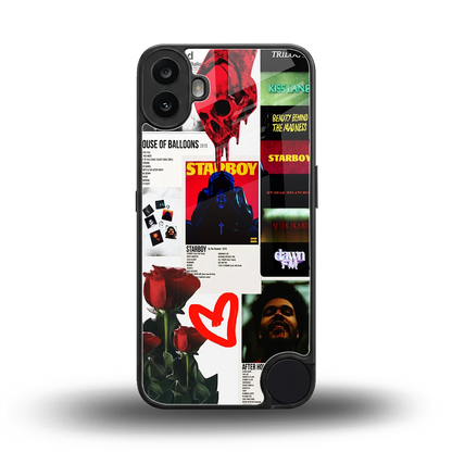 Starboy Collage back phone cover | glass case for cmf nothing phone 1
