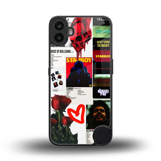 Starboy Collage back phone cover | glass case for cmf nothing phone 1
