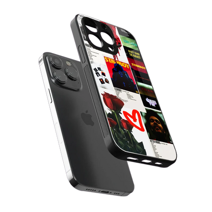 Starboy Collage sleek iphone 12 pro max cover with tempered glass back and TPU edges