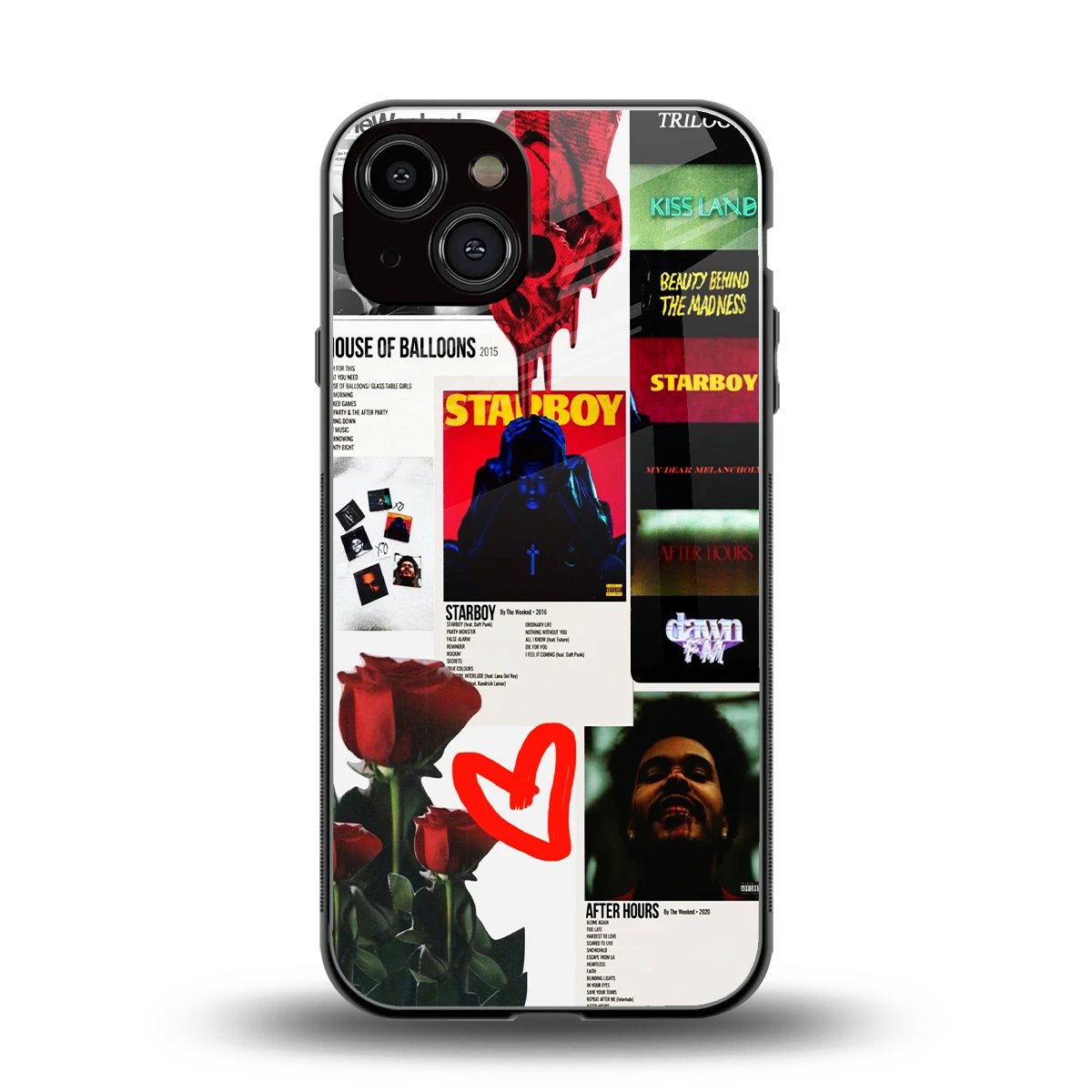 Starboy Collage back phone cover | glass case for iphone 13