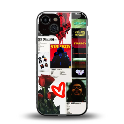 Starboy Collage back phone cover | glass case for iphone 13