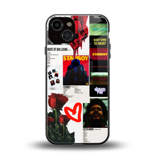 Starboy Collage back phone cover | glass case for iphone 13