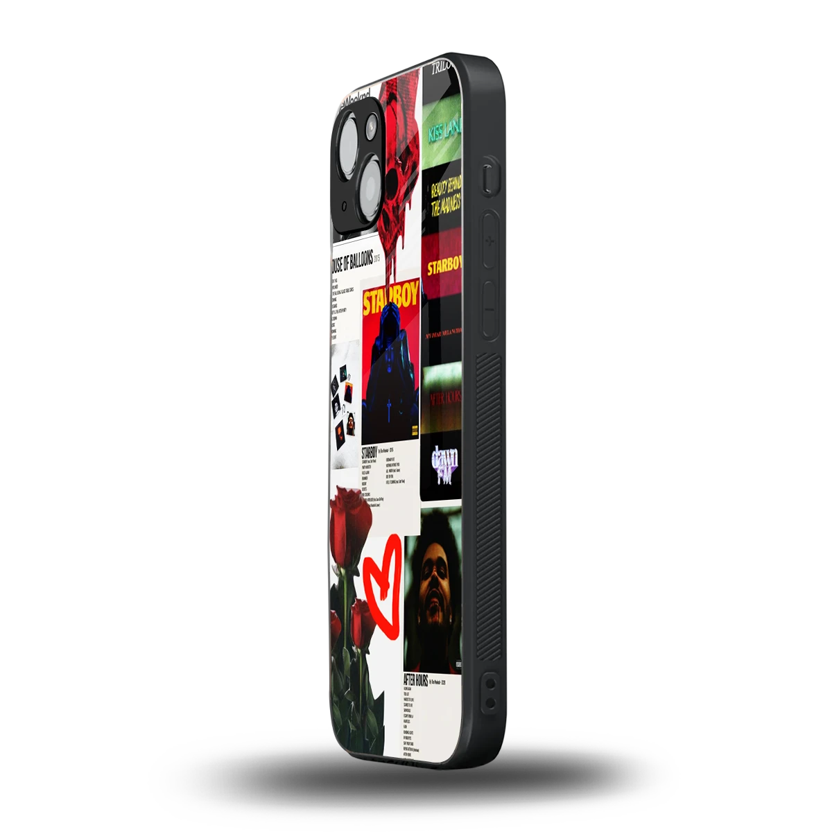 Starboy Collage iphone 14 plus mobile cover | shockproof glass phone case