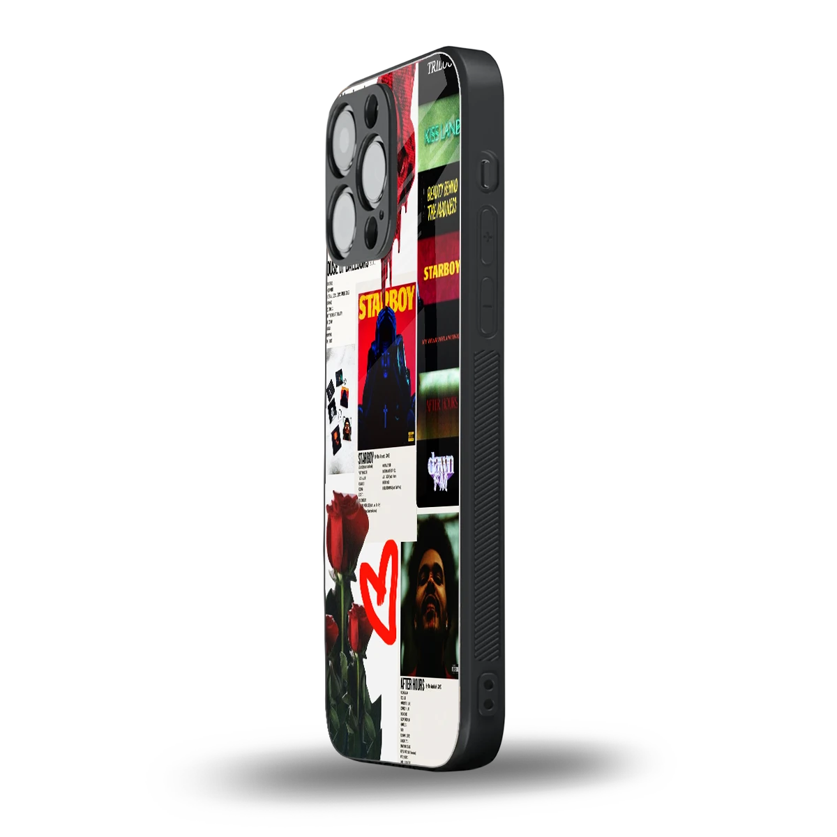 Starboy Collage iphone 15 pro max mobile cover | shockproof glass phone case