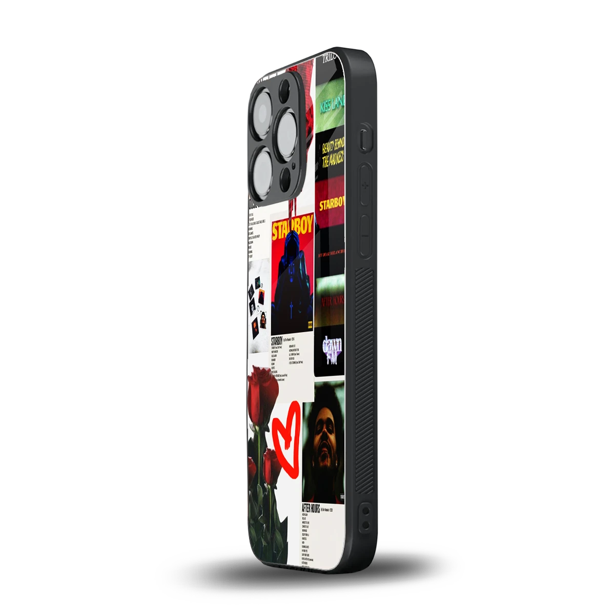 Starboy Collage iphone 15 pro mobile cover | shockproof glass phone case