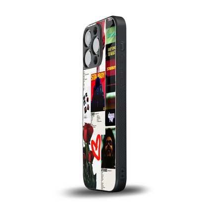 Starboy Collage iphone 15 pro mobile cover | shockproof glass phone case