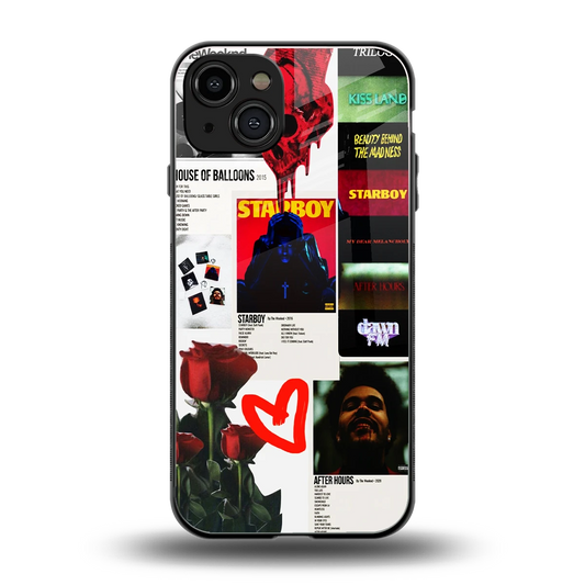 Starboy Collage back phone cover | glass case for iphone 15