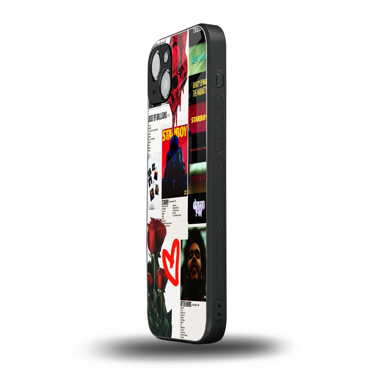 Starboy Collage iphone 15 mobile cover | shockproof glass phone case