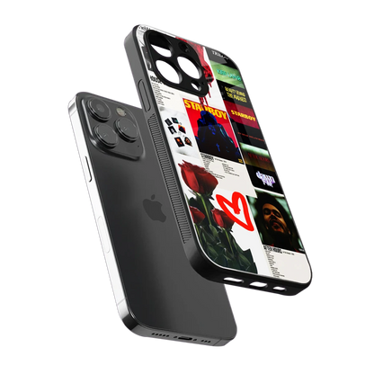 Starboy Collage sleek iphone 15 pro cover with tempered glass back and TPU edges