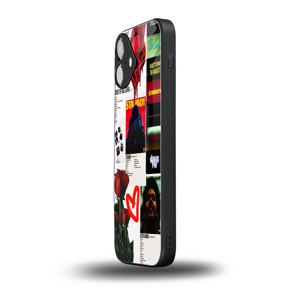 Starboy Collage iphone 16 plus mobile cover | shockproof glass phone case