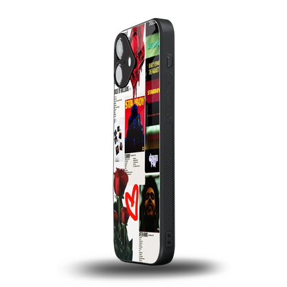 Starboy Collage iphone 16 plus mobile cover | shockproof glass phone case