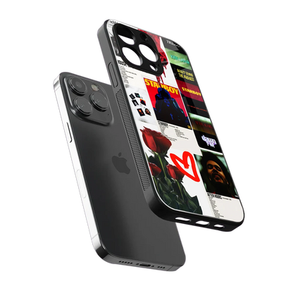 Starboy Collage sleek iphone 16 pro max cover with tempered glass back and TPU edges