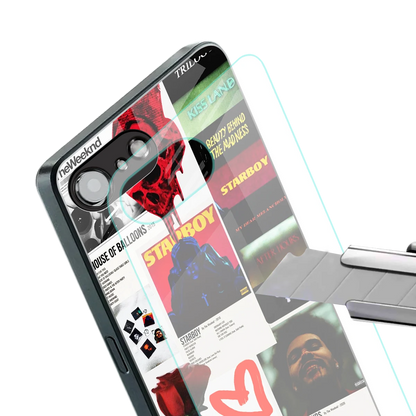 Starboy Collage stylish phone case for iphone 16e | glossy glass and slim fit