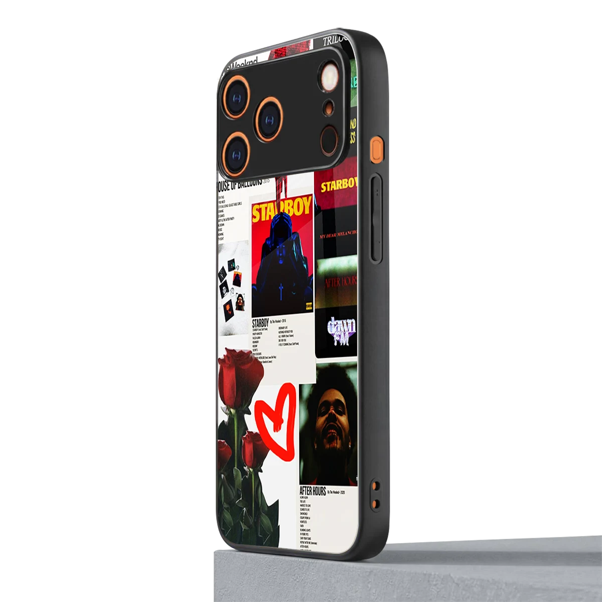 Starboy Collage iphone 17 pro mobile cover | shockproof glass phone case