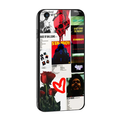 Starboy Collage sleek iphone 6s cover with tempered glass back and TPU edges