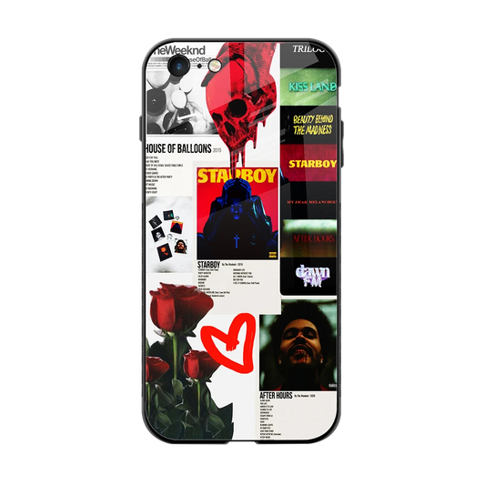 Starboy Collage back phone cover | glass case for iphone 6