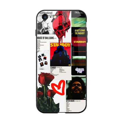 Starboy Collage back phone cover | glass case for iphone 7