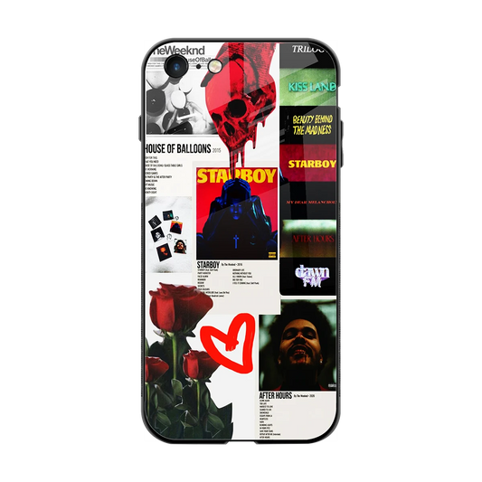 Starboy Collage back phone cover | glass case for iphone 7