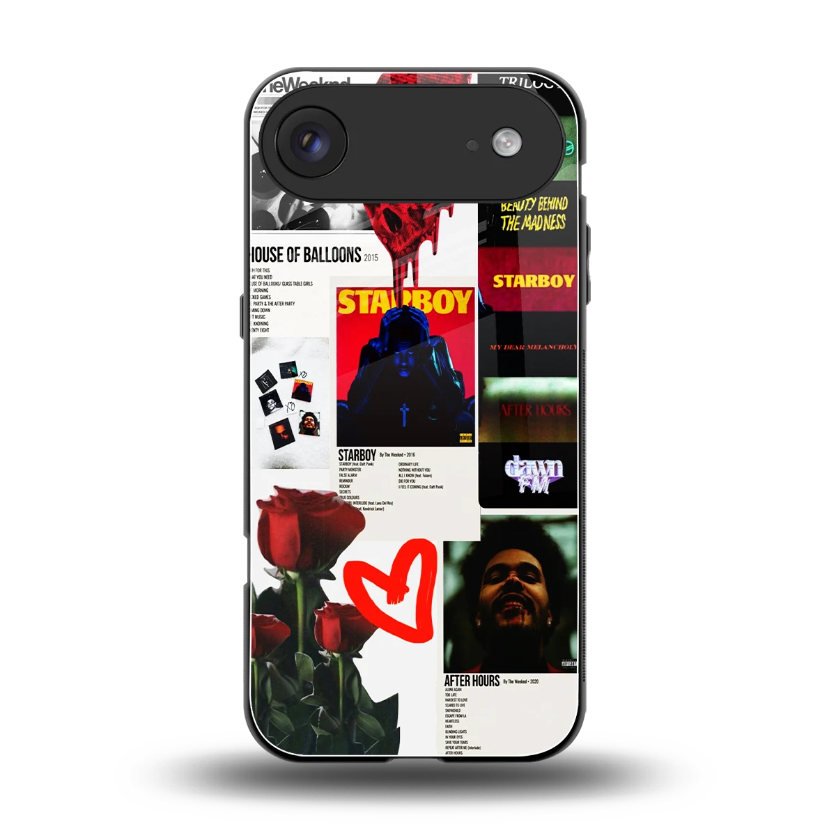 Starboy Collage back phone cover | glass case for iphone air