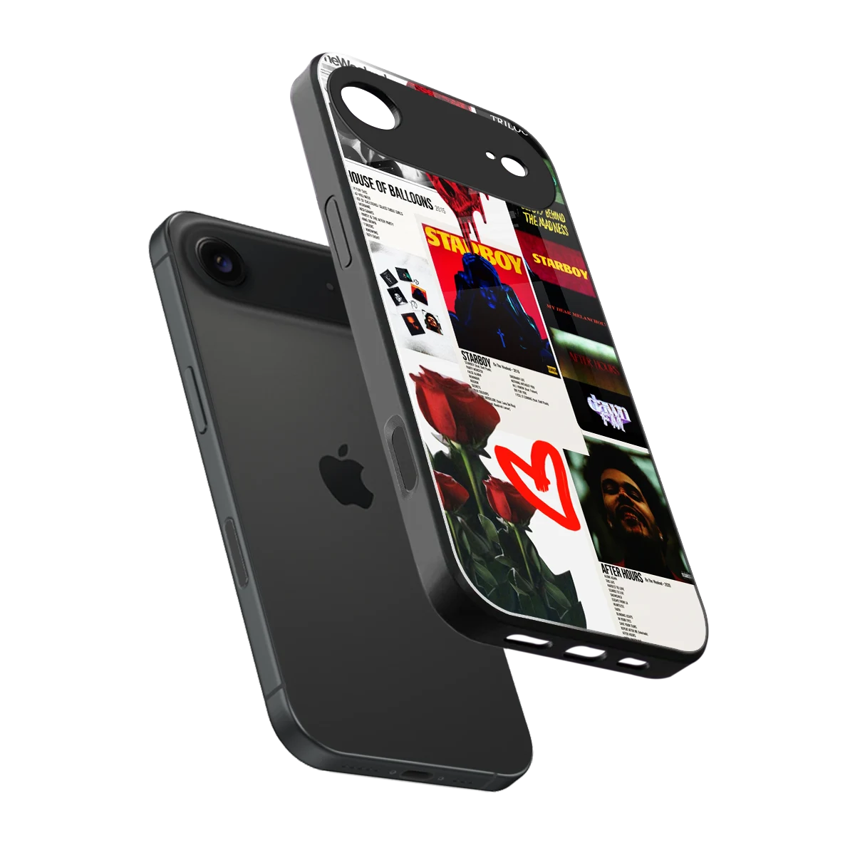 Starboy Collage sleek iphone air cover with tempered glass back and TPU edges