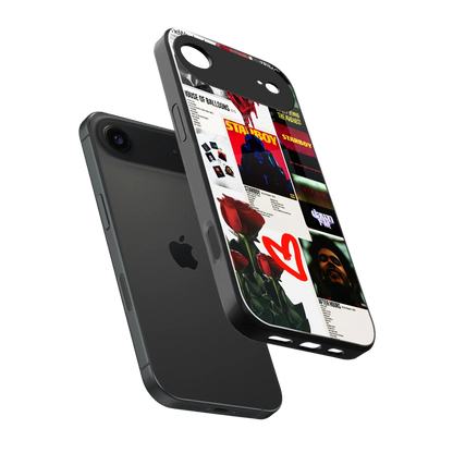 Starboy Collage sleek iphone air cover with tempered glass back and TPU edges