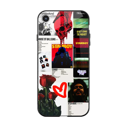 Starboy Collage back phone cover | glass case for iphone xr