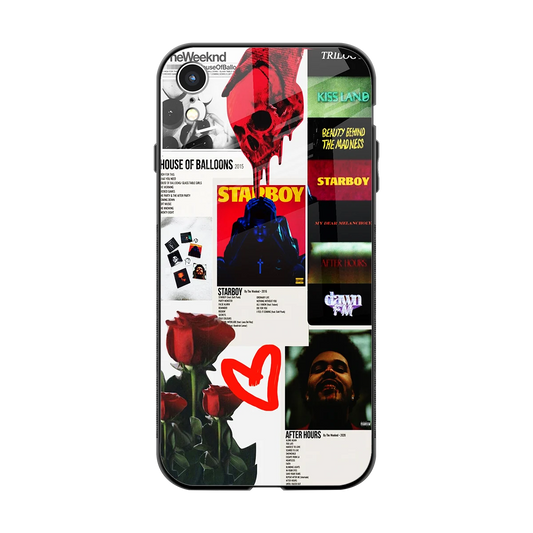 Starboy Collage back phone cover | glass case for iphone xr