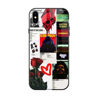 Starboy Collage back phone cover | glass case for iphone xs max