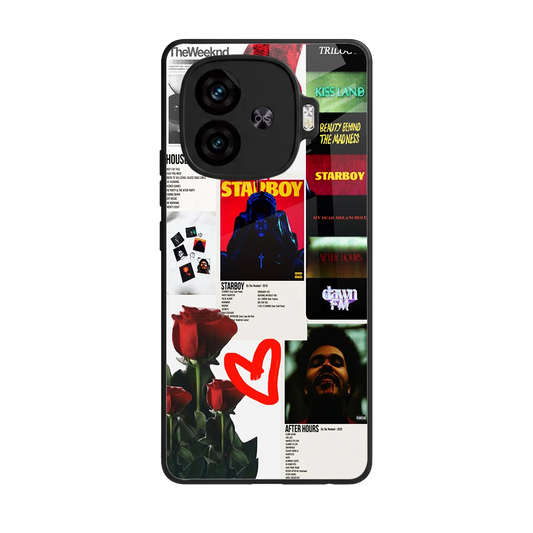 Starboy Collage back phone cover | glass case for iqoo neo 10r 5g