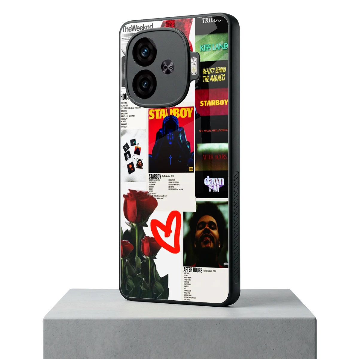 Starboy Collage iqoo neo 10r 5g mobile cover | shockproof glass phone case