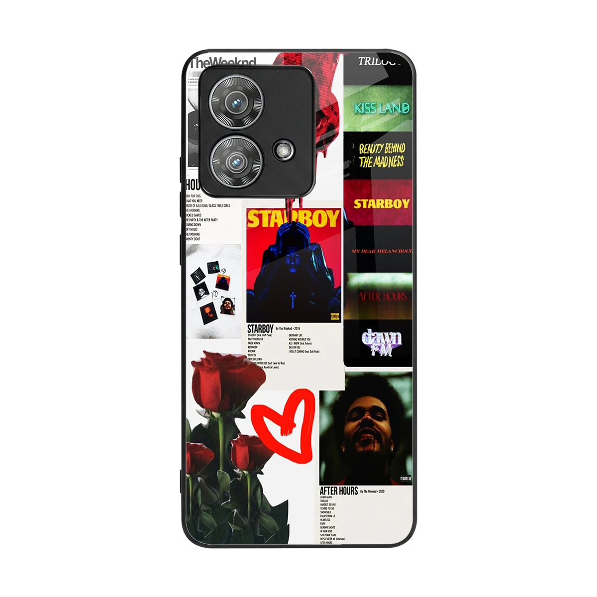 Starboy Collage back phone cover | glass case for motorola edge 40 neo 5g