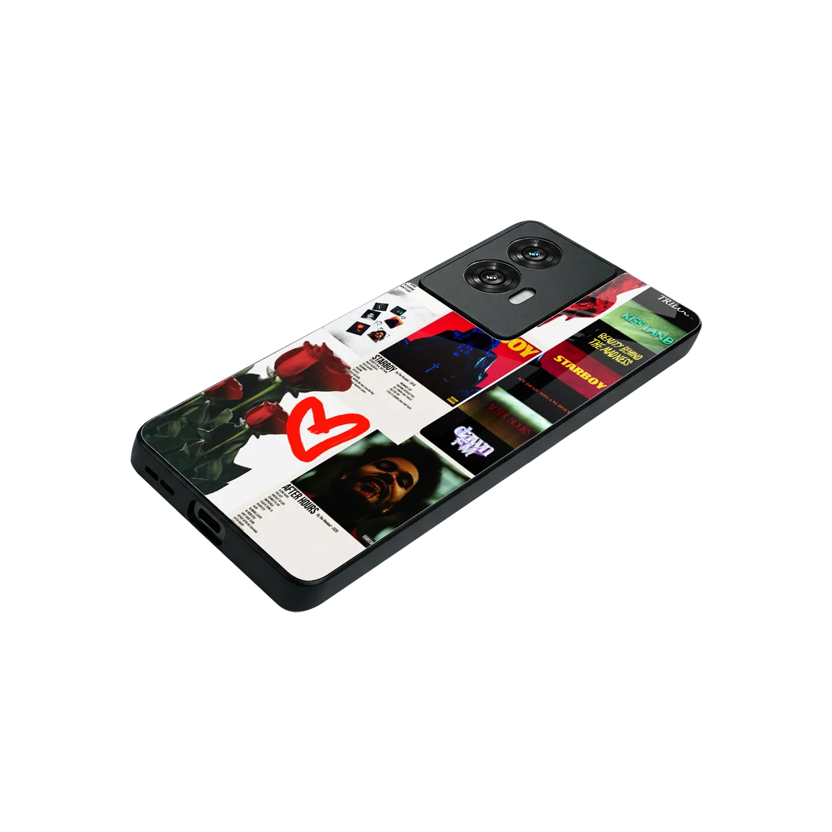 Starboy Collage stylish phone case for motorola edge 50 fusion | glossy glass and slim fit