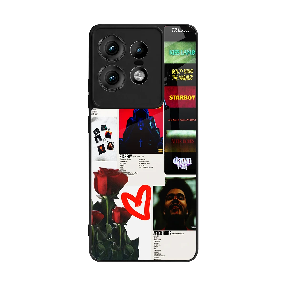 Starboy Collage back phone cover | glass case for motorola edge 50 pro