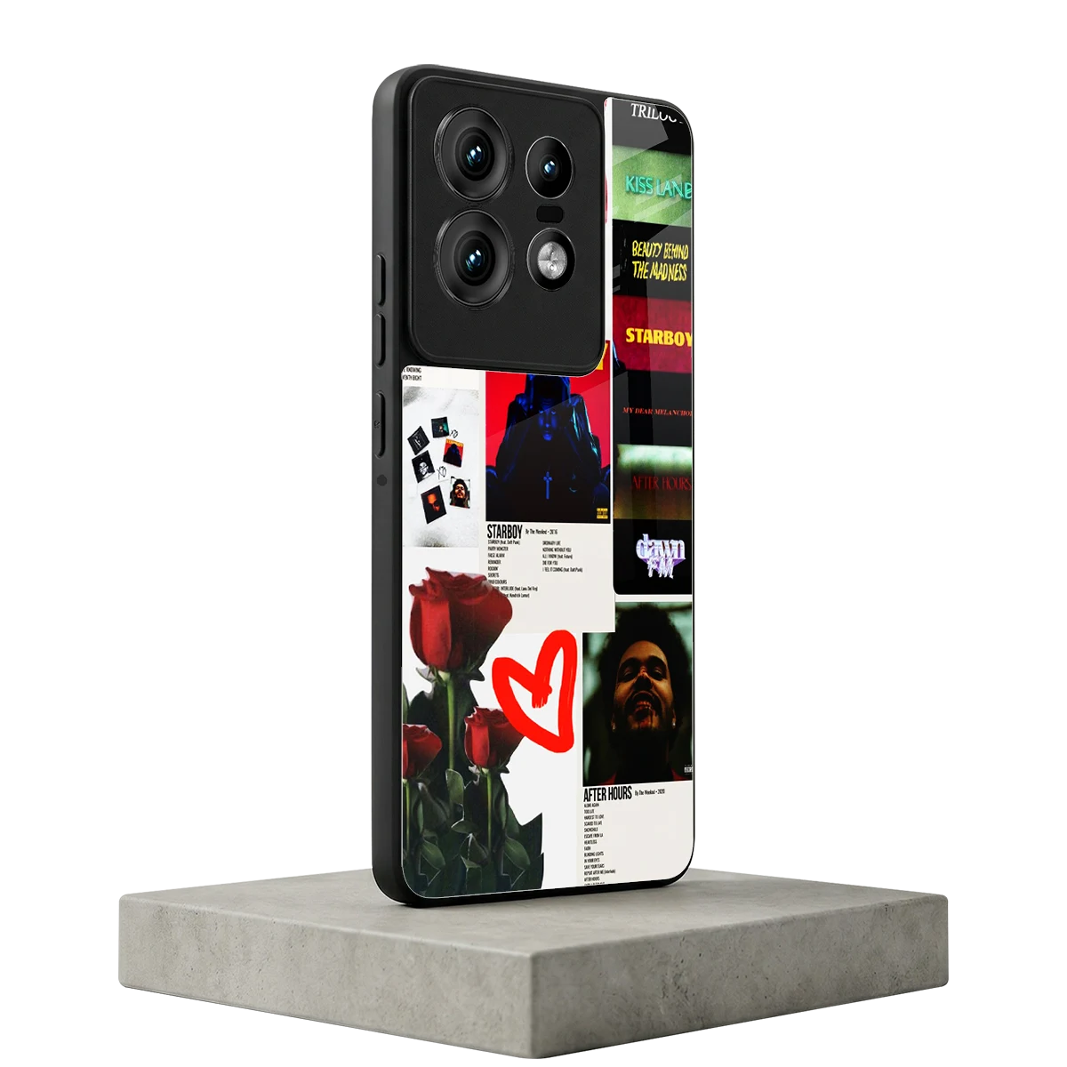 Starboy Collage motorola edge 50 pro mobile cover | shockproof glass phone case