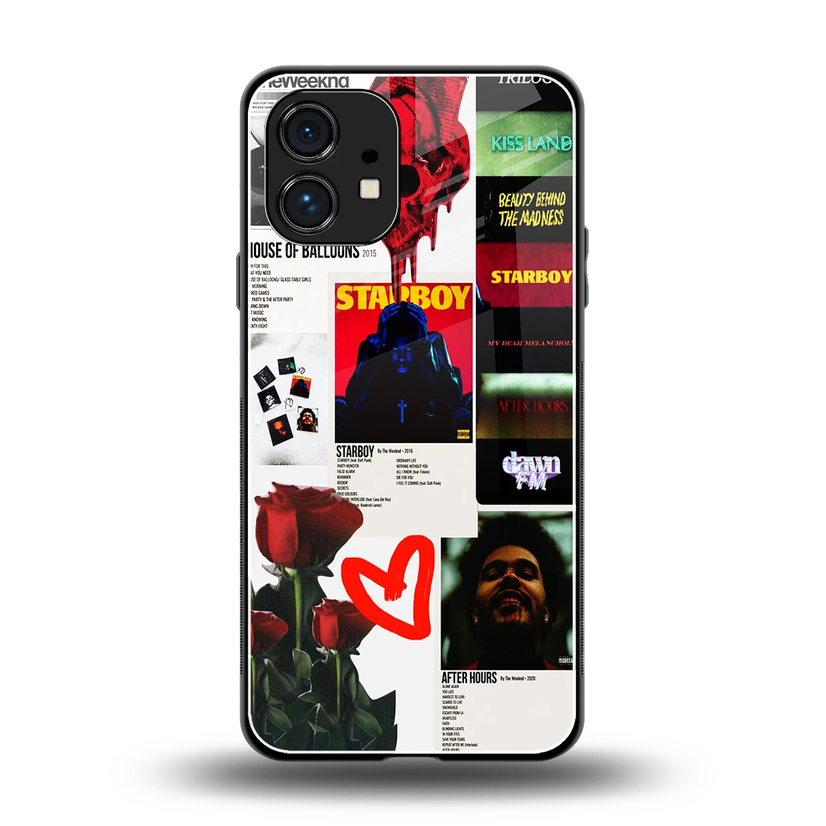 Starboy Collage back phone cover | glass case for nothing phone 1