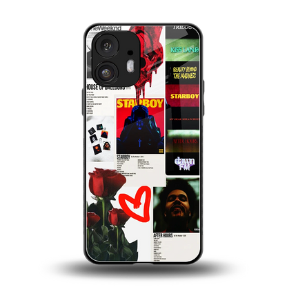 Starboy Collage back phone cover | glass case for nothing phone 2