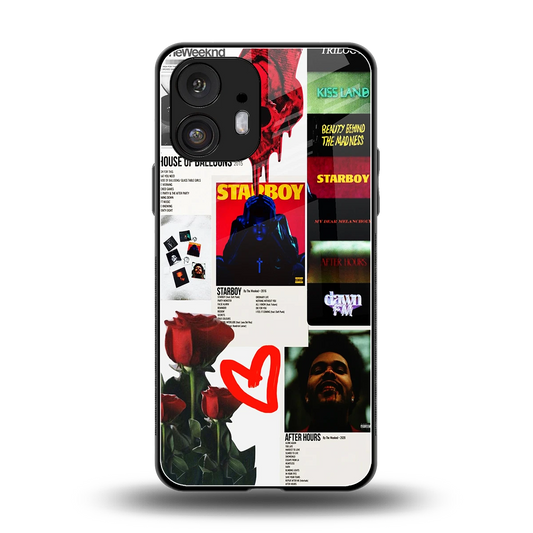 Starboy Collage back phone cover | glass case for nothing phone 2