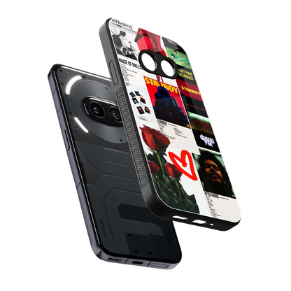Starboy Collage sleek nothing phone 2a cover with tempered glass back and TPU edges