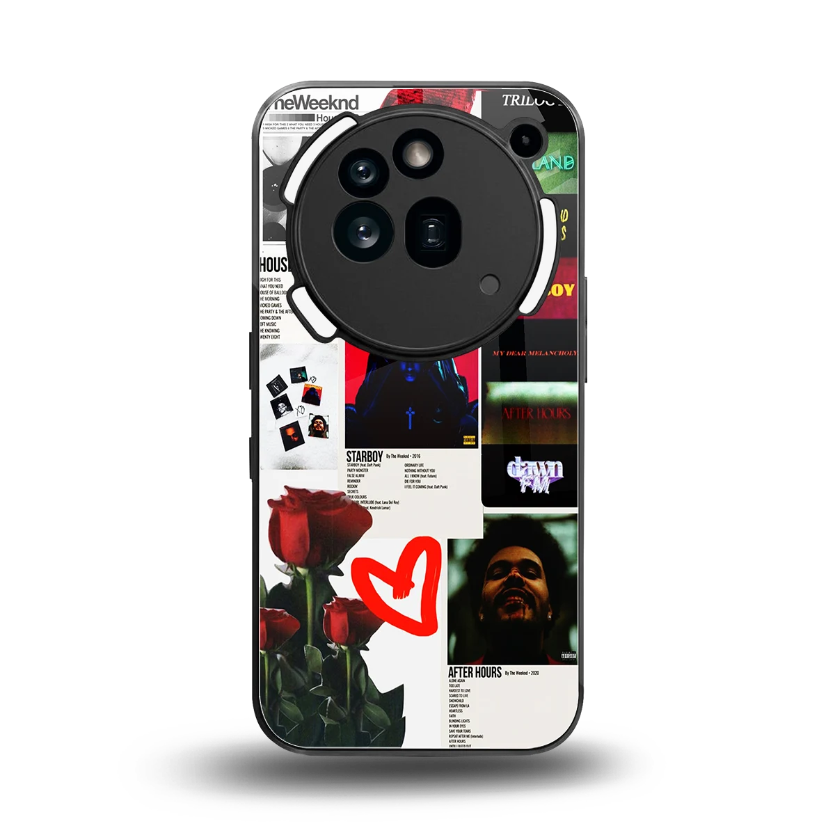 Starboy Collage back phone cover | glass case for nothing phone 3a pro