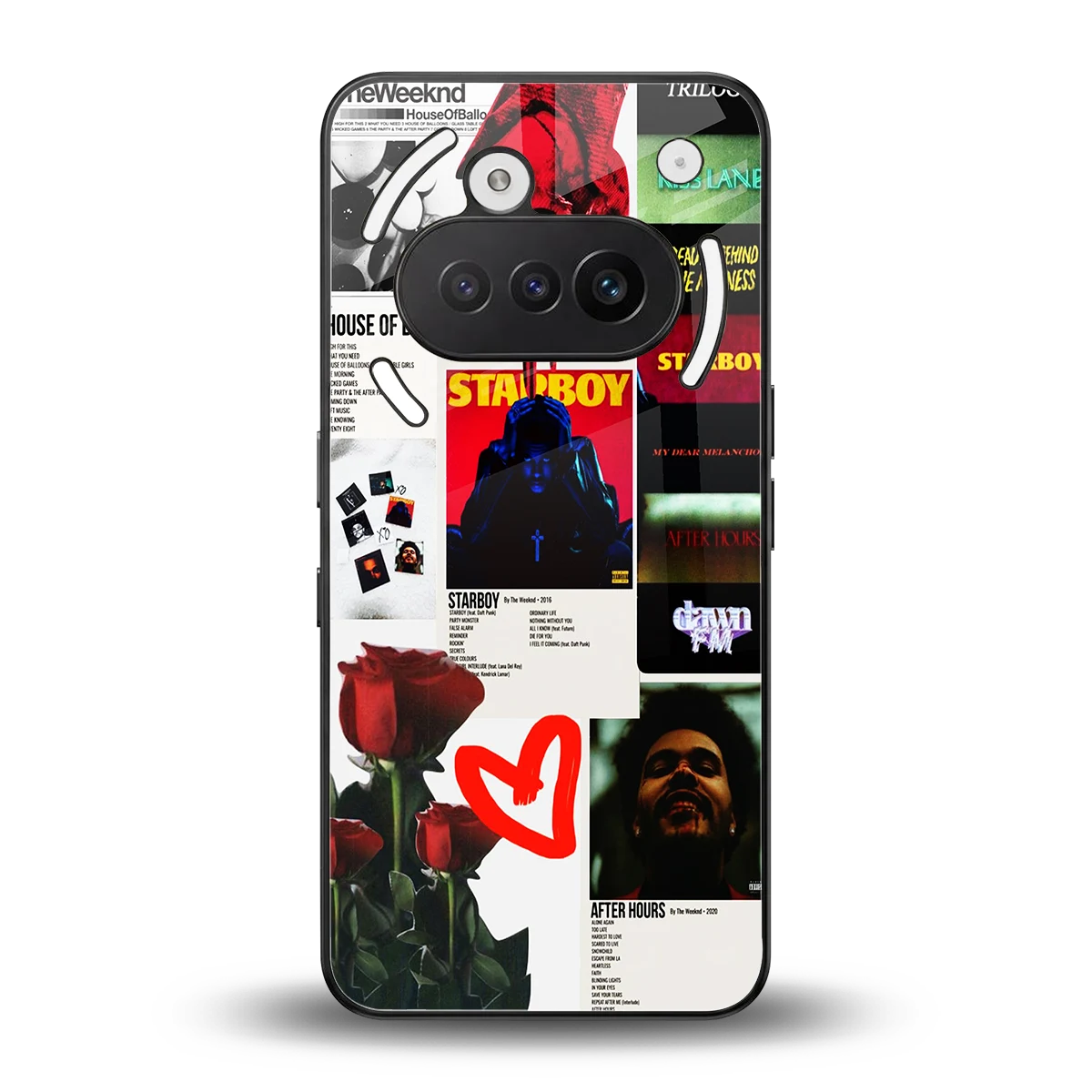 Starboy Collage back phone cover | glass case for nothing phone 3a