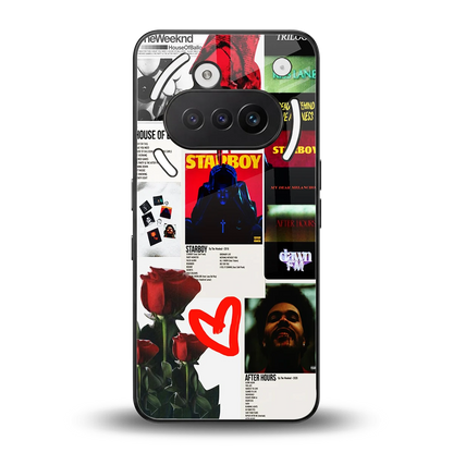 Starboy Collage back phone cover | glass case for nothing phone 3a