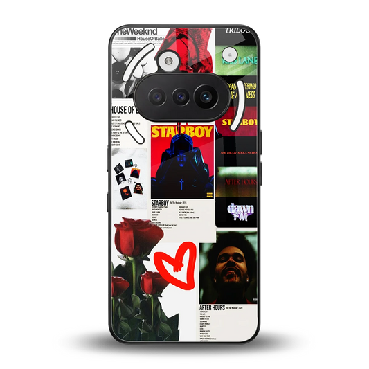 Starboy Collage back phone cover | glass case for nothing phone 3a