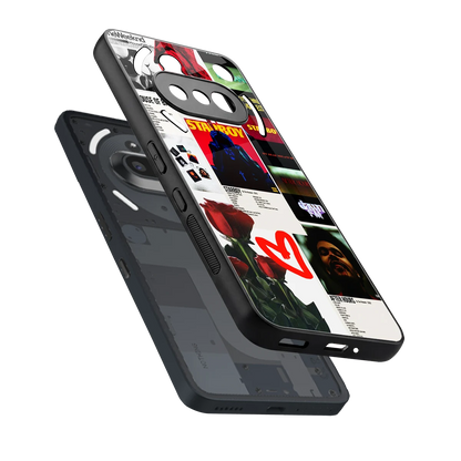 Starboy Collage sleek nothing phone 3a cover with tempered glass back and TPU edges