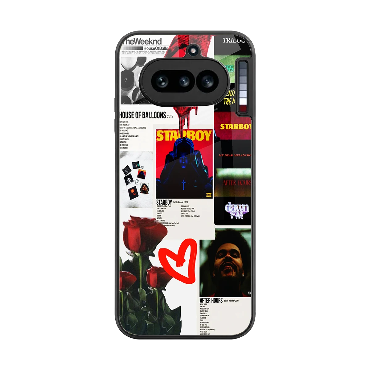 Starboy Collage back phone cover | glass case for nothing phone 4a