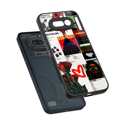 Starboy Collage sleek nothing phone 4a cover with tempered glass back and TPU edges